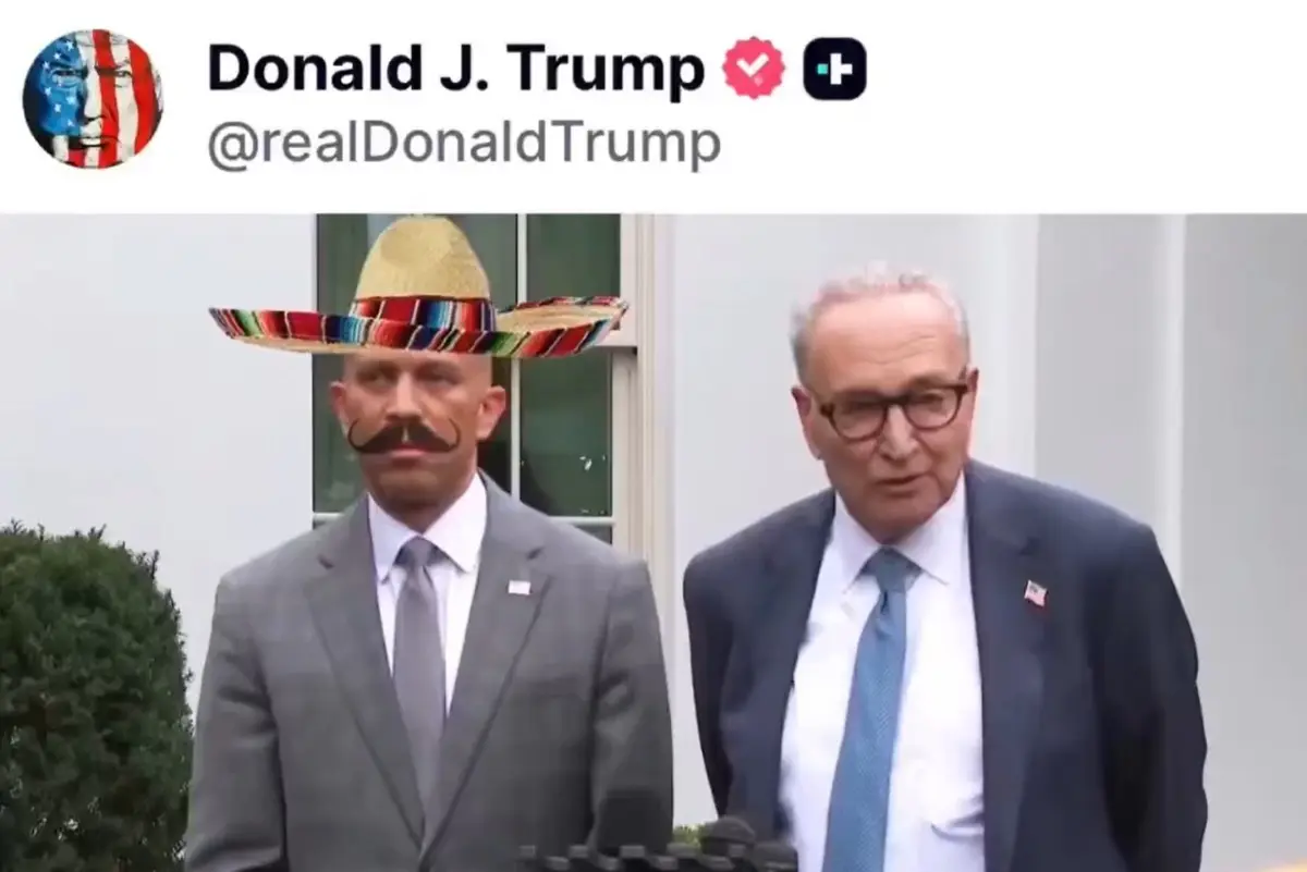 Trump comparte polémico tuit Captura de pantalla