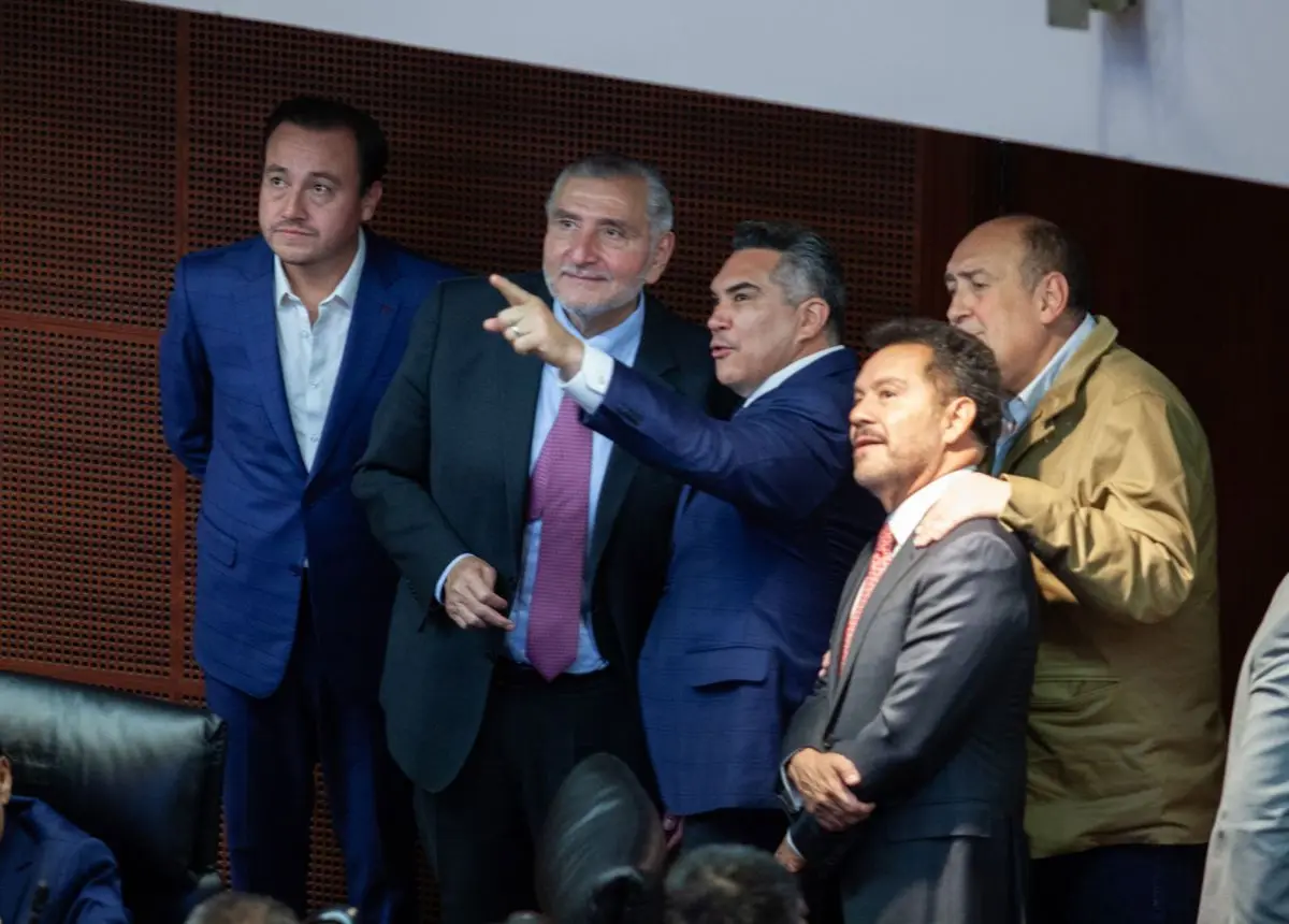 Adán Augusto y Alejandro Moreno son senadores. Cuartoscuro.