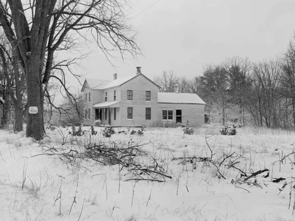 Casa del asesino en serie Ed Gein en Plainfield, Wisconsin, en 1957. Especial
