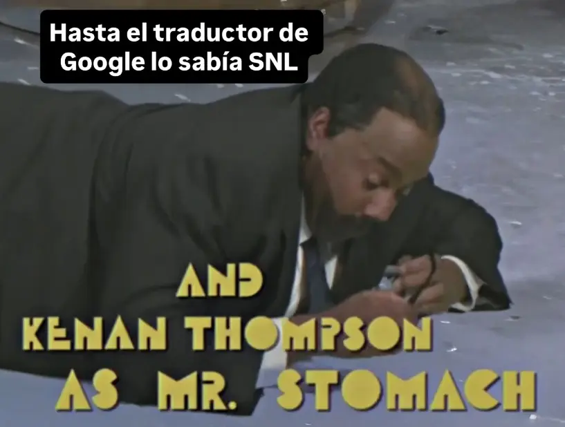 Kenan Thompson como Mr. Stomach Redes sociales