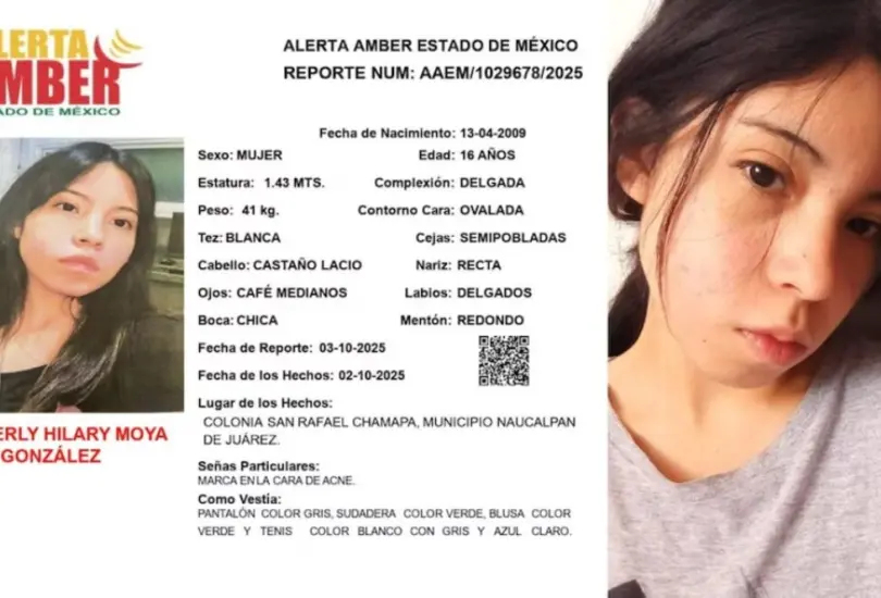 Kimberly Moya fue vista por última vez el pasado 2 de octubre.