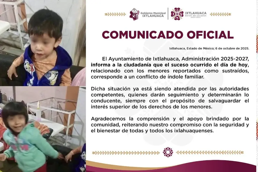 Comunicados oficial de las autoridades Especial