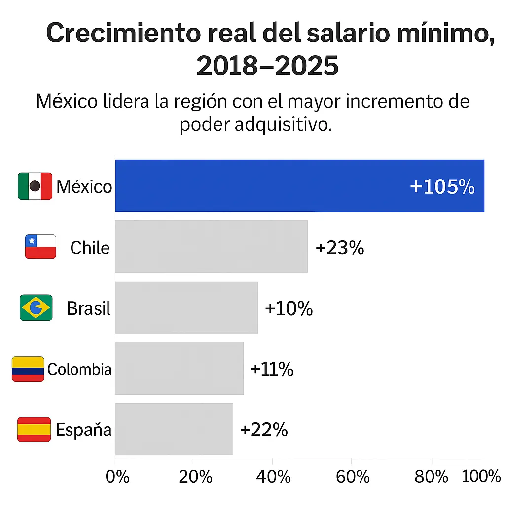 Así ha sido el incremento al salario mínimo en México. Mauricio Hernández | Quinto Poder.