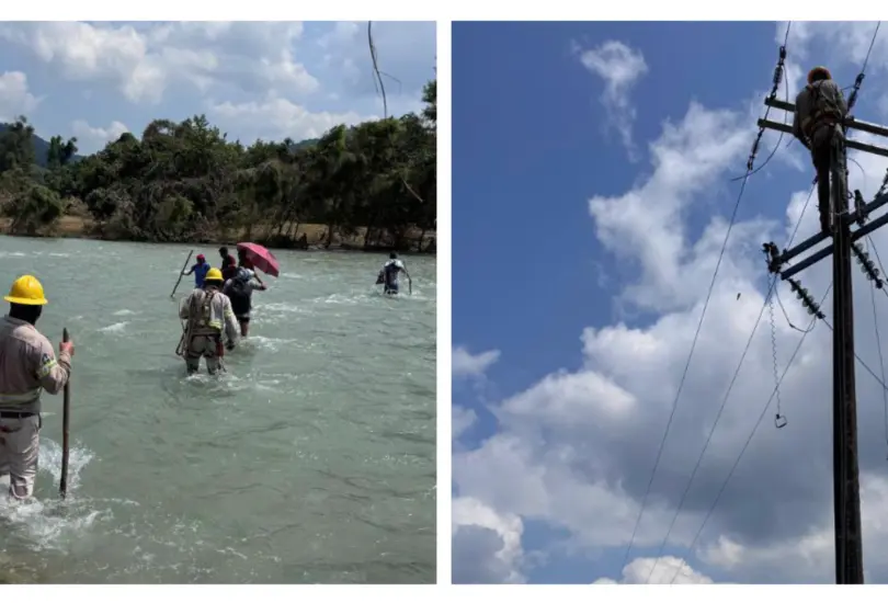 CFE restablece 98.7% del suministro eléctrico en zonas afectadas por lluvias CFE restablece 98.7% del suministro eléctrico en zonas afectadas por lluvias