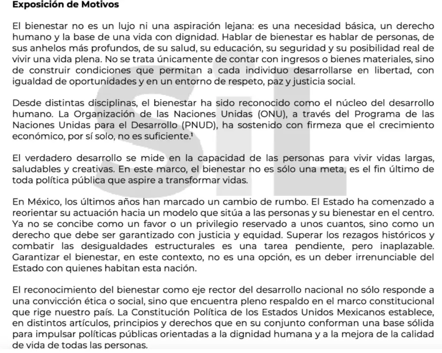 La exposición de motivos. Especial