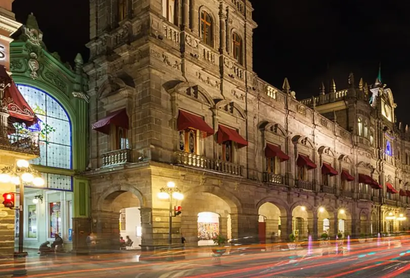 El centro histórico de Puebla. El centro histórico de Puebla.