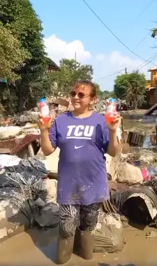 El sarcasmo del video en Poza Rica se convirtió en una crítica viral hacia la gobernadora. Captura de pantalla.