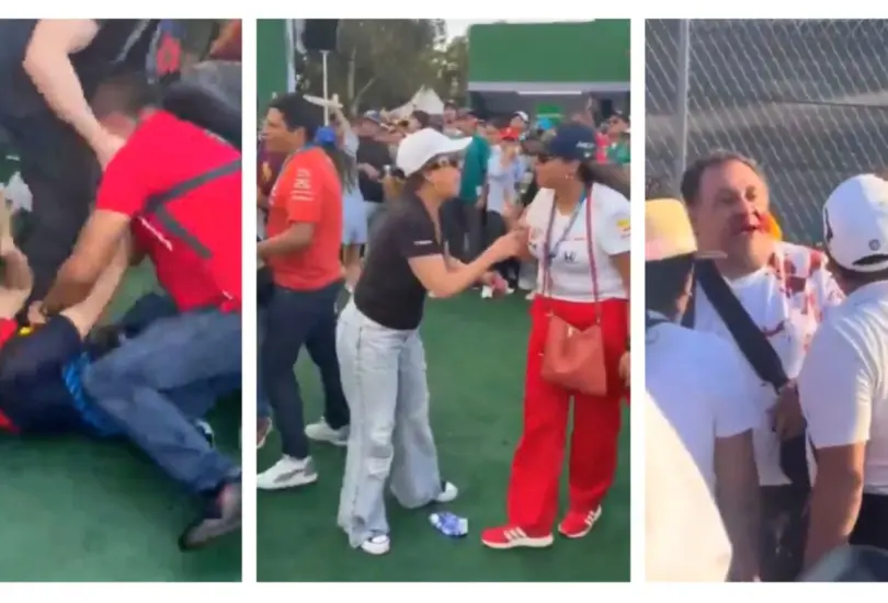 ¡Qué oso! Aficionados protagonizan peleas en el Gran Premio de México