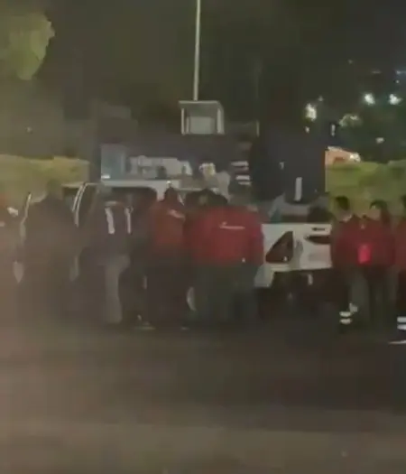 El momento de la supuesta agresión. Especial.