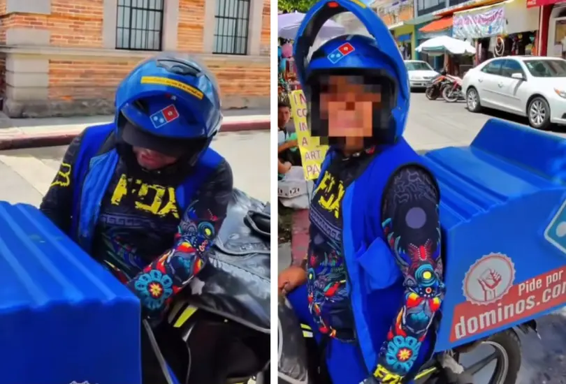 Falso repartidor de Dominos Pizza Falso repartidor de Dominos Pizza