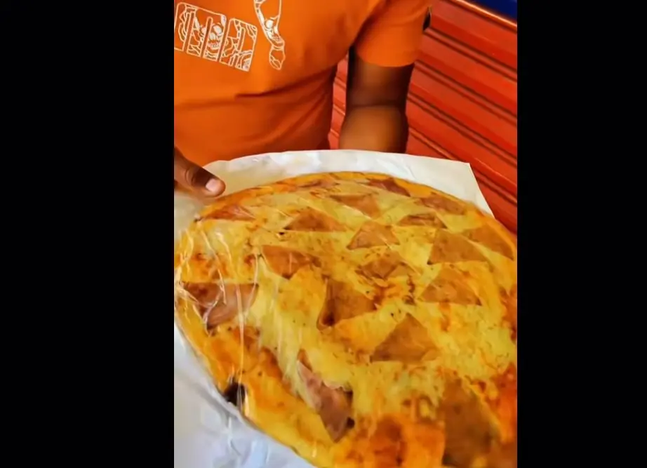 Pizza falsa TikTok